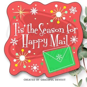 Tis The Season for Happy Mail -2" (inches) (96ct.) [GD176-96]
